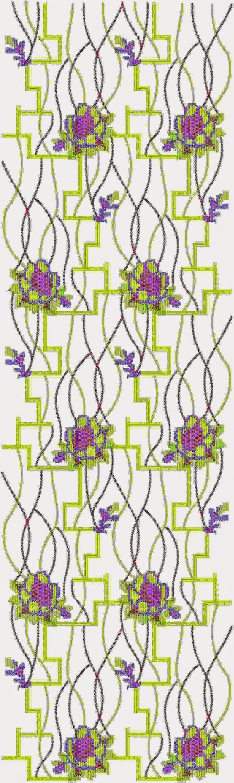 rich cotton cloth Allover pattern ryk katoendoek Oral patroon