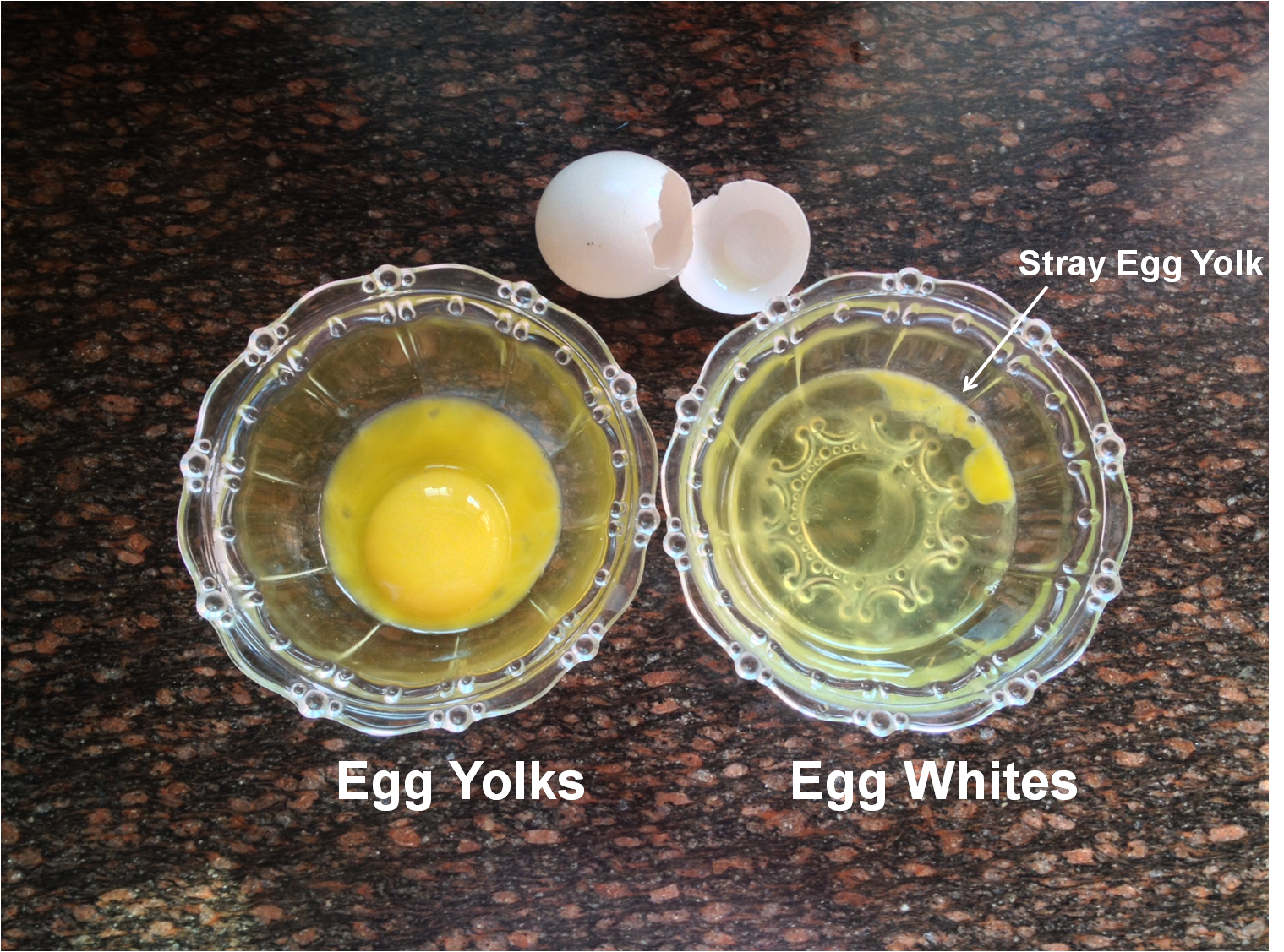 HOW TO REMOVE STRAY EGG YOLKS FROM THE WHITES AFTER SEPARATING EGGS