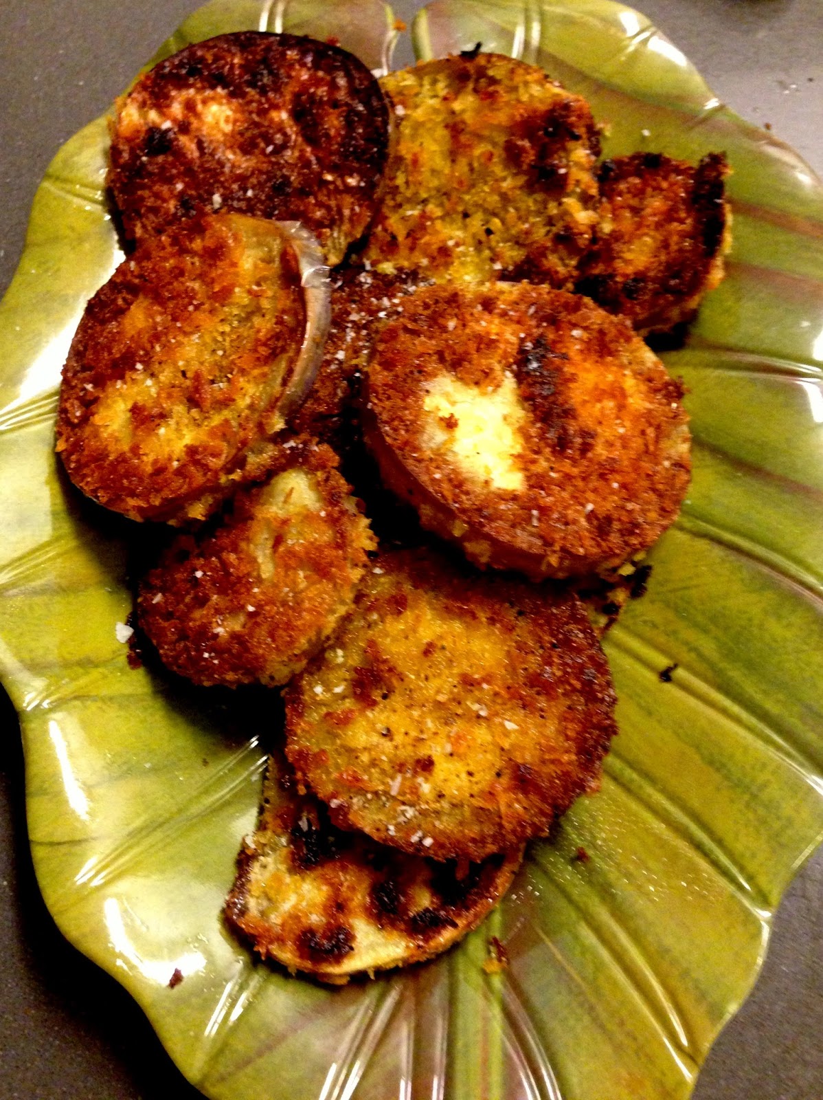 Panko Crusted Neon Eggplant Cutlets Maithili Pradhan