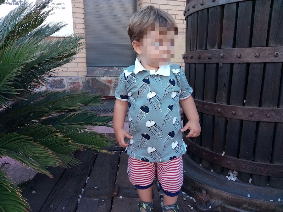 Polo medusas handmade niños
