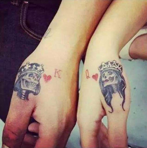 Rei & Rainha Tatuagens Que Fará O Seu Relacionamento Oficial - Tatuagem