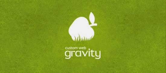 Gravity Logo Negative Space contoh logo negative space