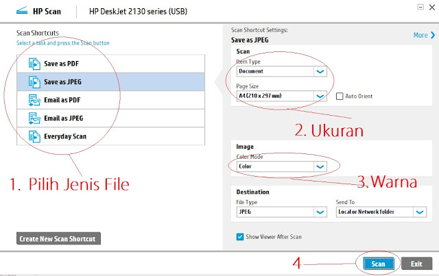 Cara Scan di Printer HP Deskjet 2135 Sangat Mudah 