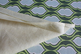 Nicole at Home: Miter-cornered napkins, two ways