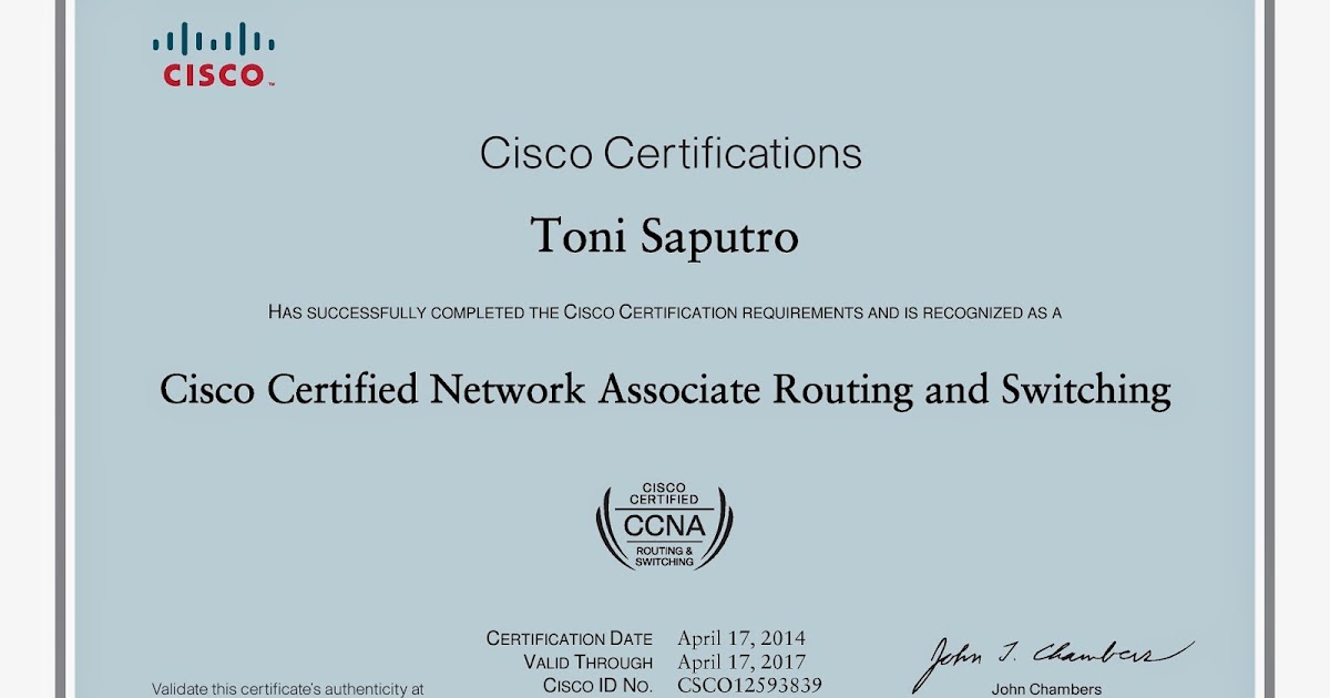 Putra Jatim: CCNA RS - My First Certification Putra Jatim: CCNA RS - My First Certification