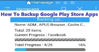Backup Google Play Store Apps