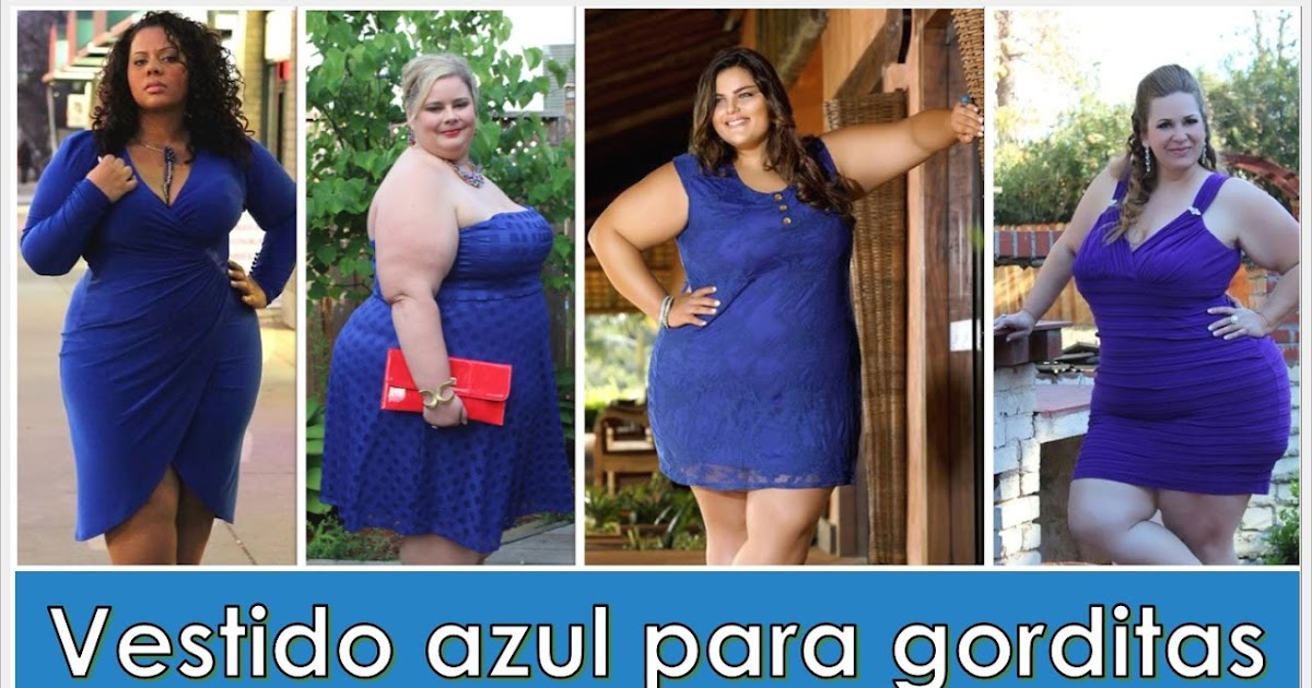 Vestidos azules para gorditas | Solo para Gorditas