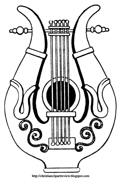 A Davidic Harp Chrismon Pattern | Christian Clip Art Review