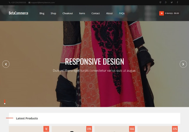 Betacommerce Blogger Template Top 5 Shopping / Ecommerce Blogger Templates