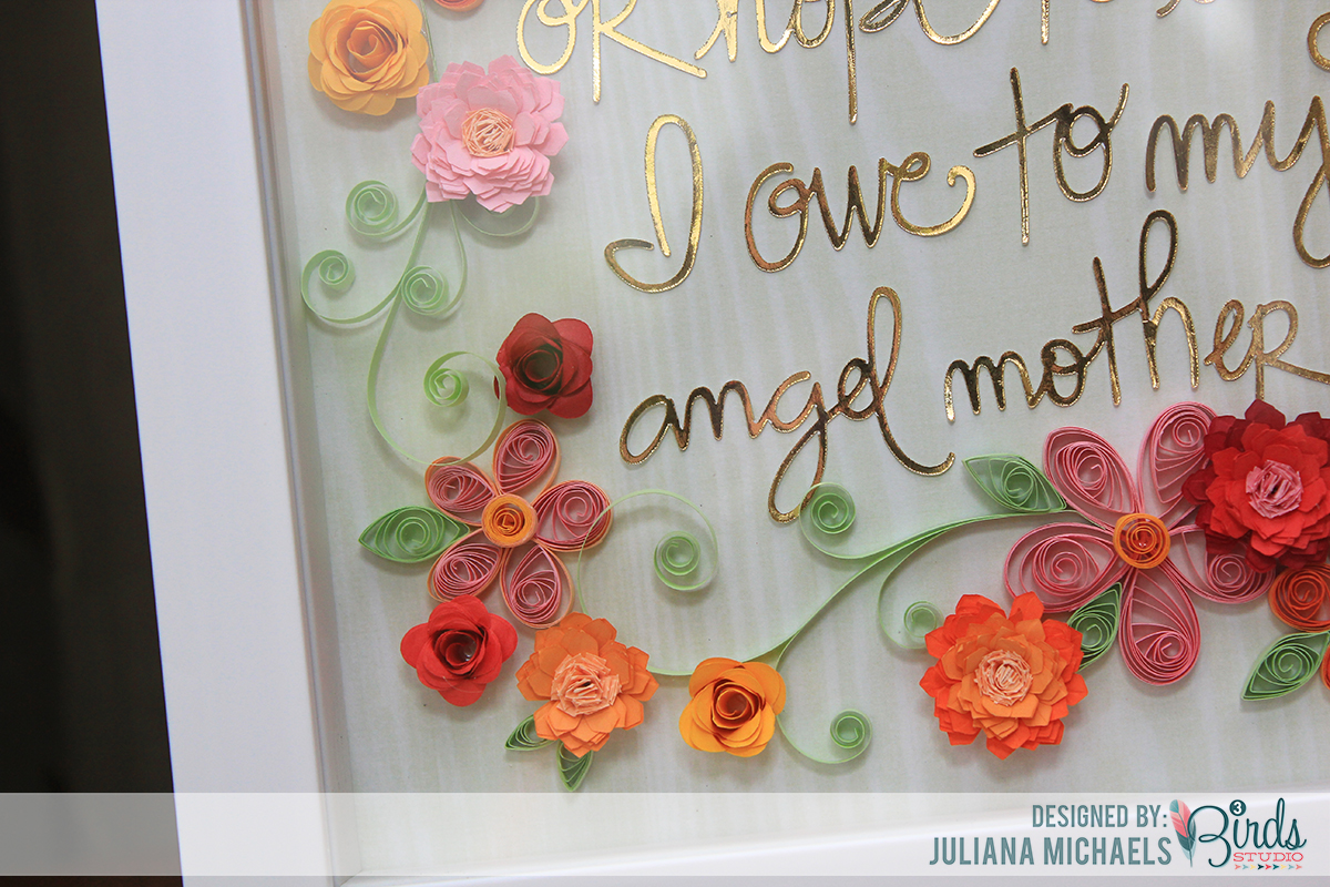 All That I Am Quilled Shadow Box Frame Mother's Day Gift by Juliana Michaels