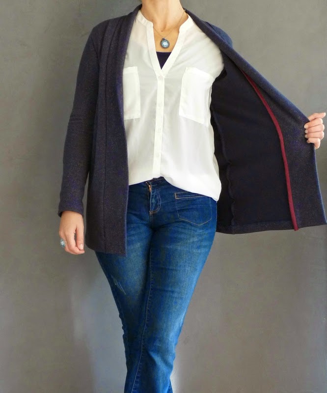 gilet cannelle patron Christelle Beneytout http://kokechic.canalblog.com/archives/2014/11/09/30919710.html