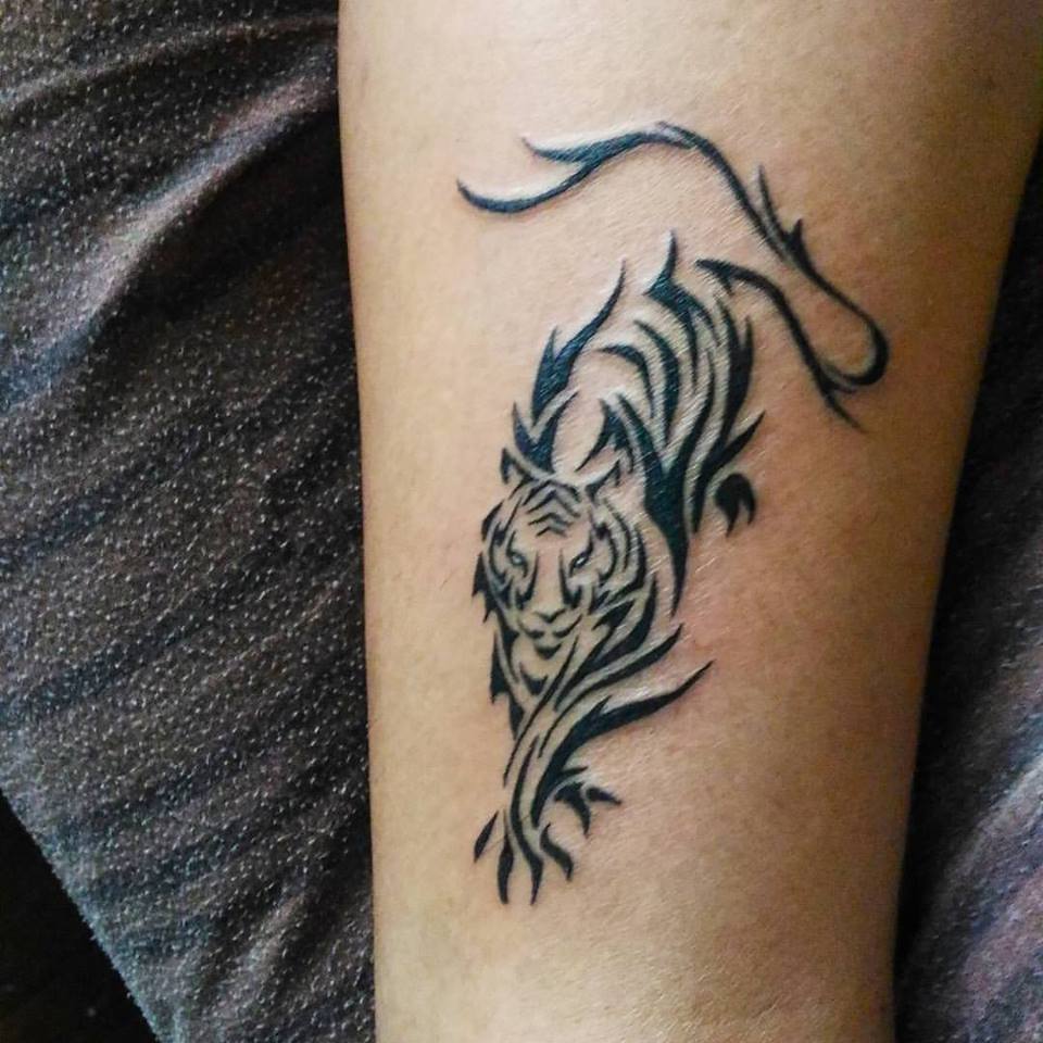 tribal tiger tattoo drawing  Clip Art Library