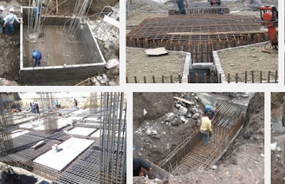 Metode Pelaksanaan Pekerjaan Pembesian Poer beton Baja tulangan dan sengkang yang telah dipotong dan dibengkokan dibawa ke lapangan untuk di Metode Pelaksanaan Pekerjaan Pembesian Poer beton