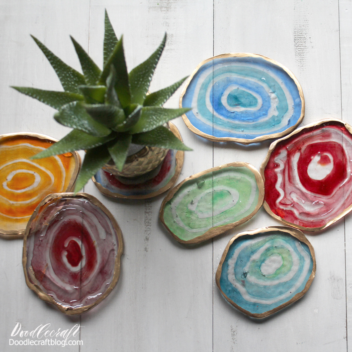 Doodlecraft Resin Agate Slices DIY