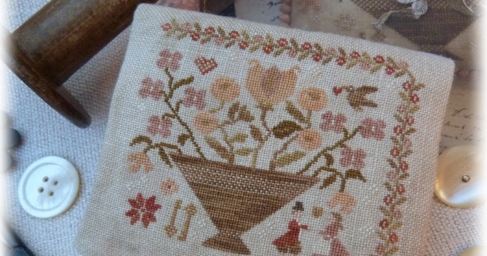 Petits points au jardin xxx: 3 p'tites broderies....