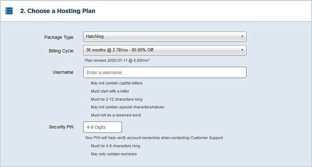 Pilih Paket Hosting Pilih Paket Hosting