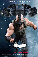 the dark knight rises promo poster batman bane