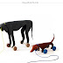 Perros para jalar Juguetes para niños.