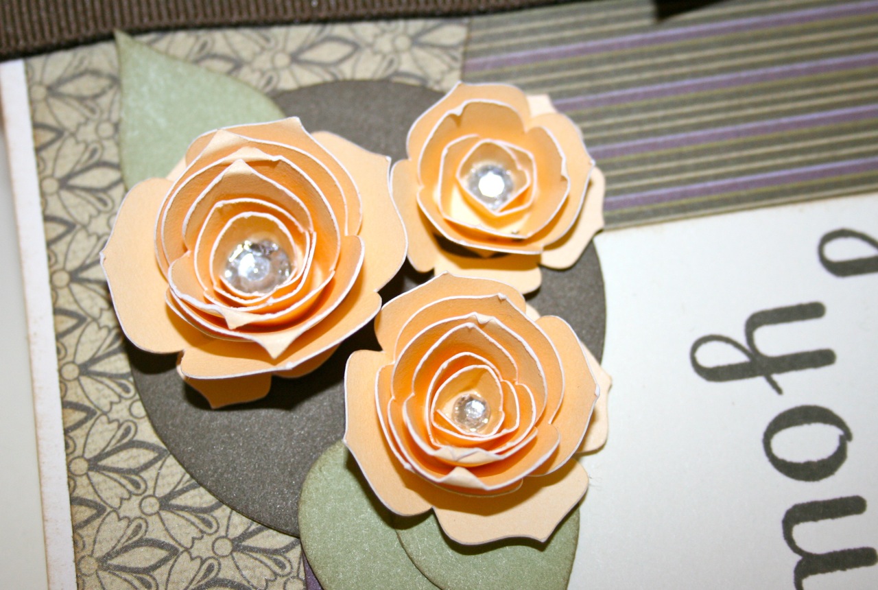 Karen Pedersen: Card with Cricut Flowers