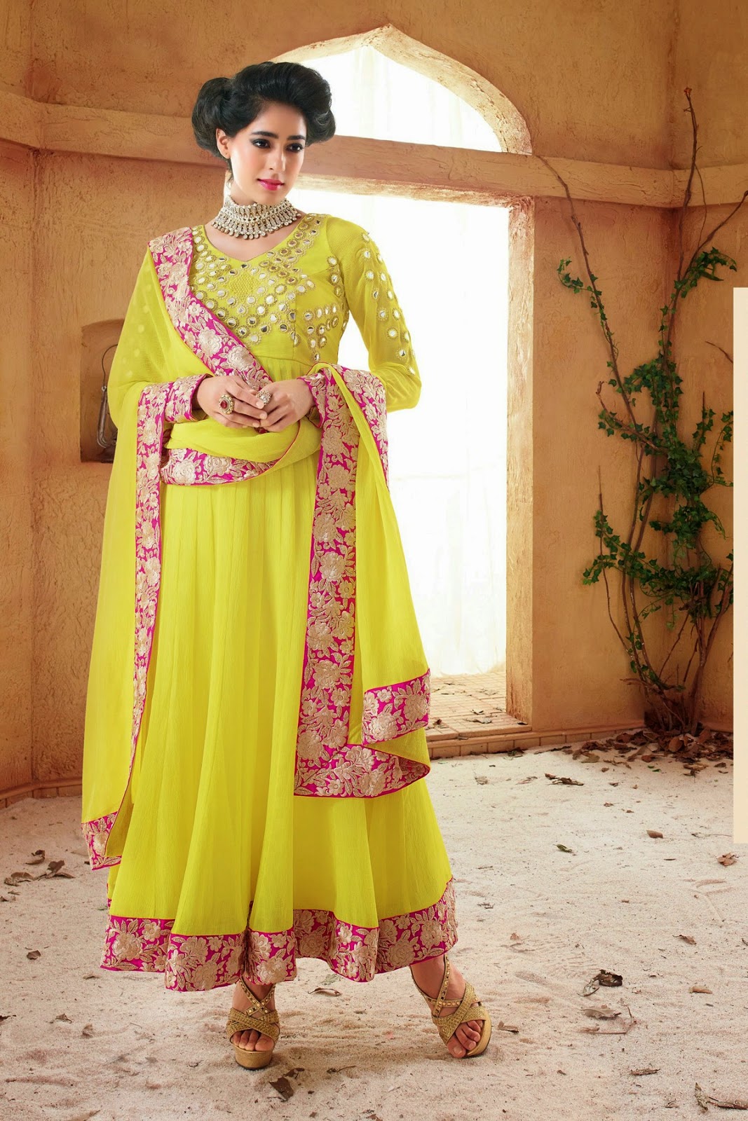 Stunning Readymade Party Wear Designer Suits 2014 FashionForLife1