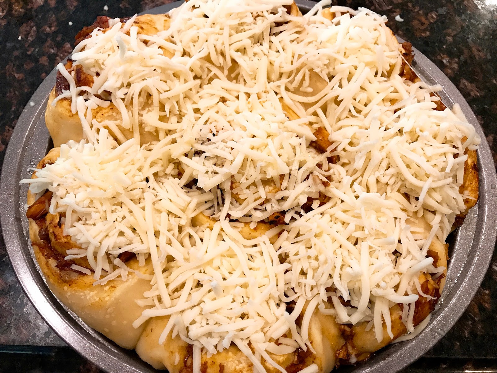 Barbecued Chicken "Cinnamon" Rolls