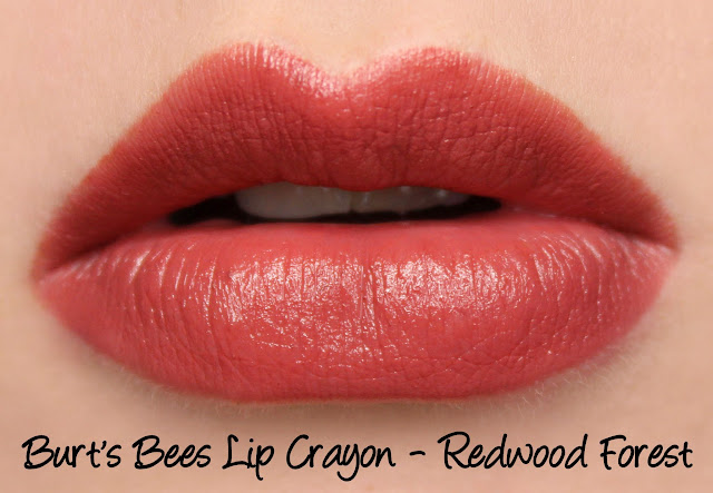Burt's Bees Redwood Forest Lip Crayon Swatches & Review