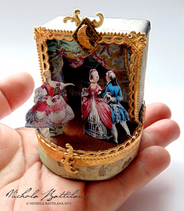 Ornate miniature theatre with tutorial - Nichola Battilana