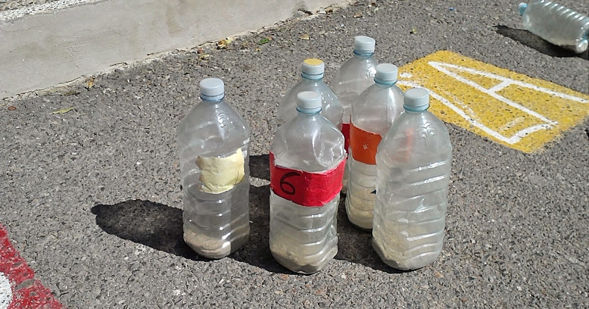 bolos con material reciclable