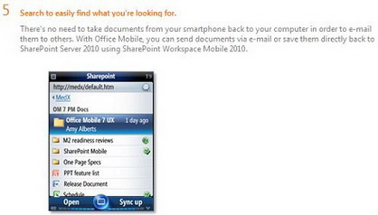 Screenshot of Windows Mobile 7 leaked