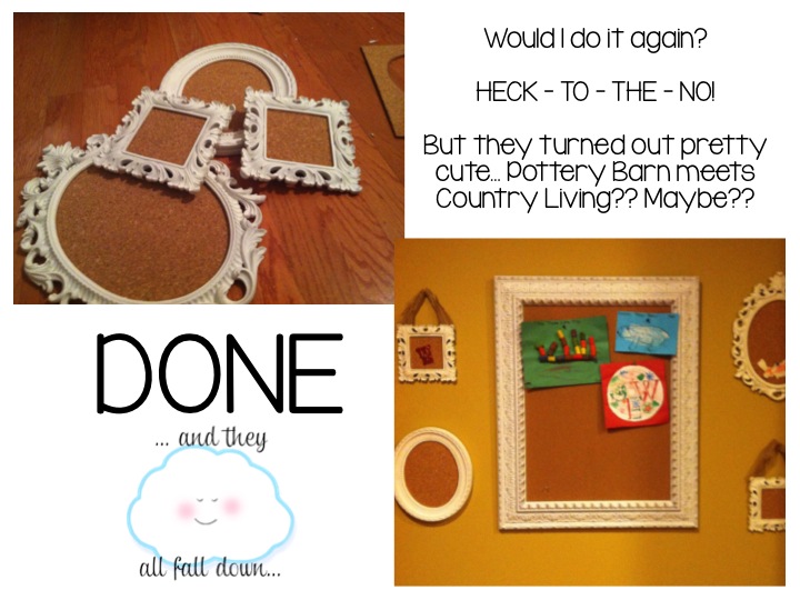 ...and they all fall down... Cork me Crazy....