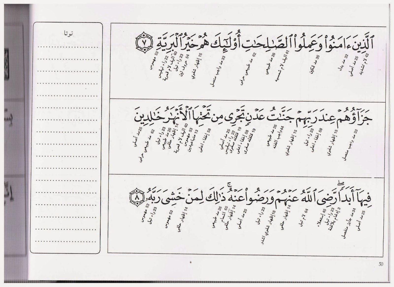 tujuhpen.blogspot Hukum Tajwid Surah Al Bayyinah