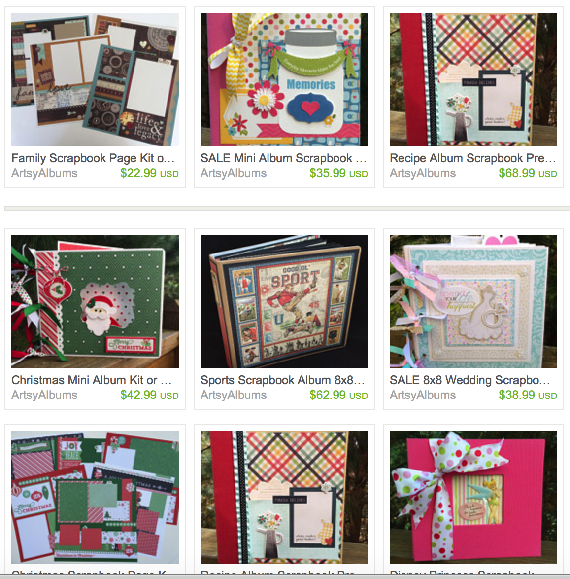Artsy Albums Scrapbook Album and Page Layout Kits by Traci Penrod