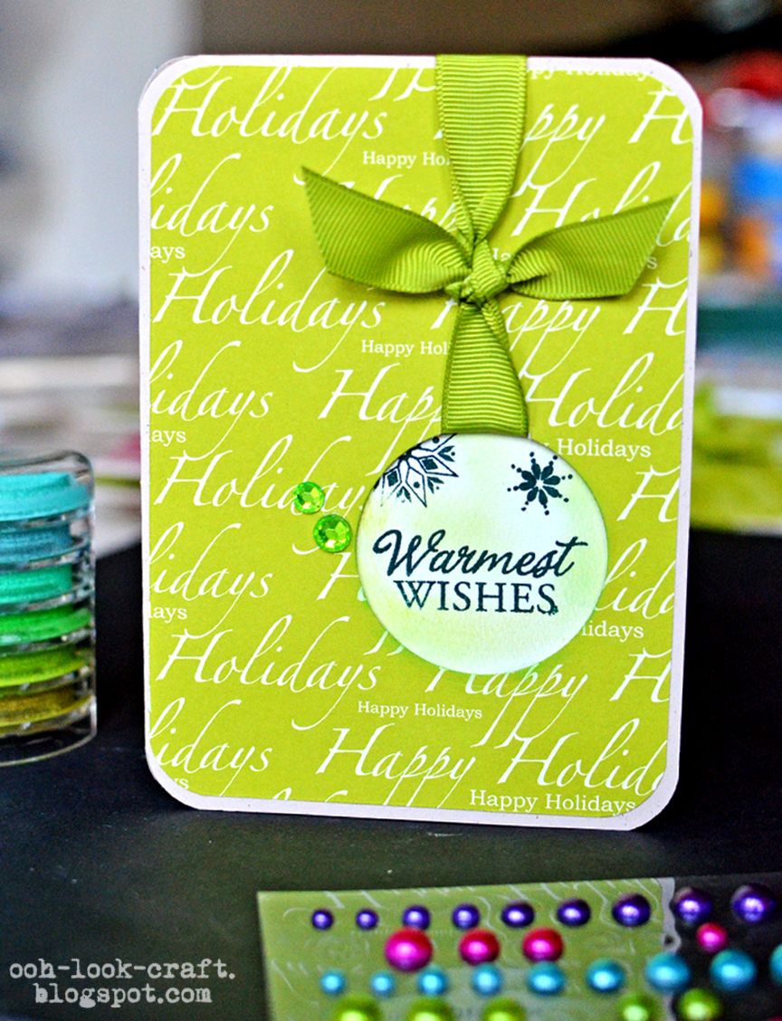 Ooh, Look Craft Christmas cards 2011 hole in one