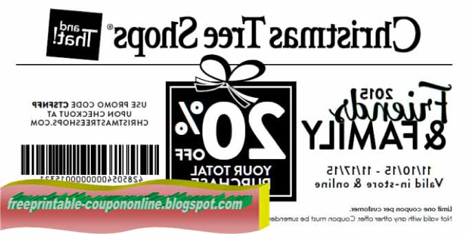 Coupons for christmas tree shop