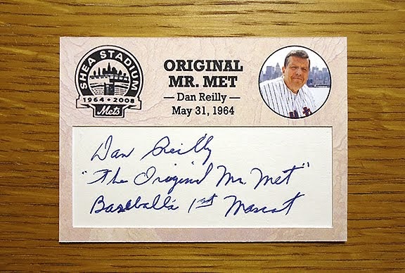 The Amazing Shea Stadium Autograph Project: THE ORIGINAL MR. MET—DAN  REILLY- 05/31/1964