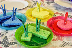 sponge painting stage enter left