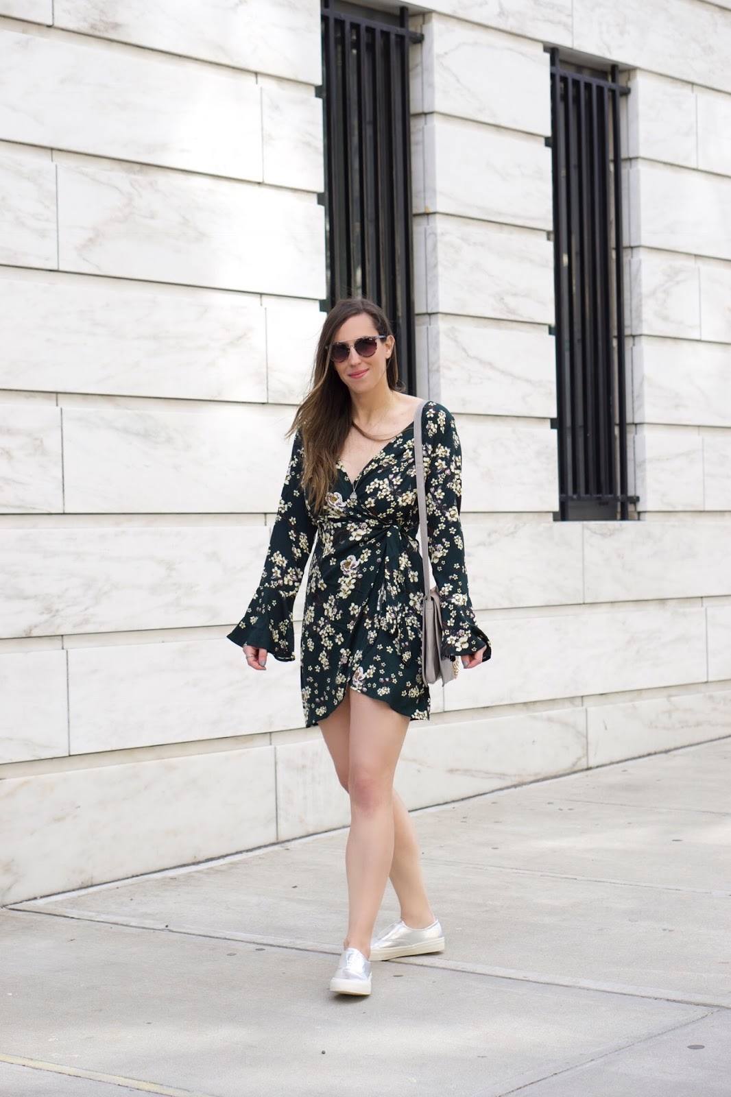styling sneakers with dresses