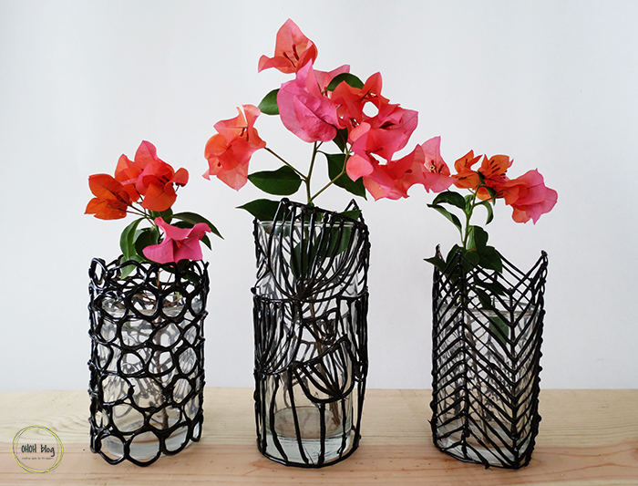 Turn A Boring Glass Into A Modern Vase Ohoh Deco