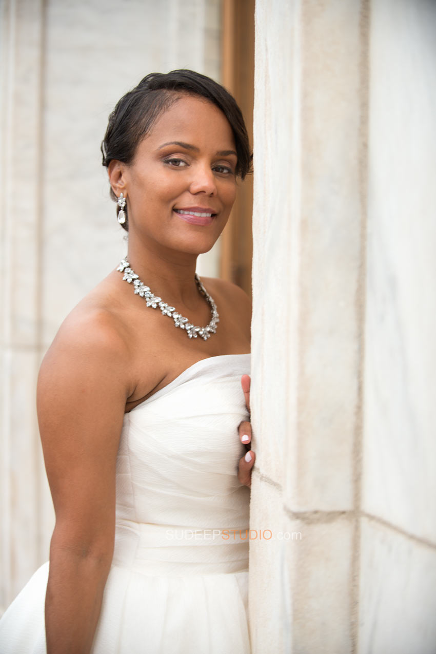 Bridal Portrait DIA Detroit Institute of Arts Wedding Photography - Ann Arbor Photographer Sudeep Studio.com