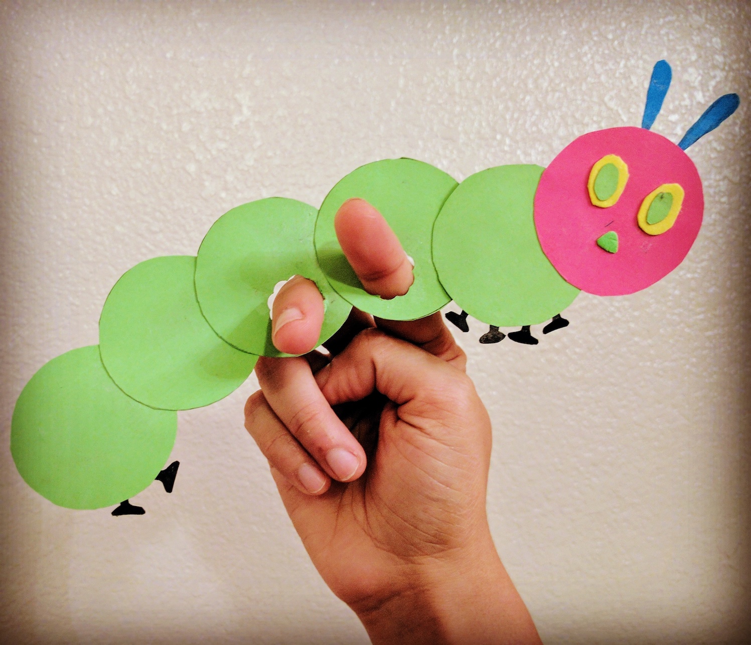 The Very Hungry Caterpillar - Finger Puppet Craft - The Joy of Sharing