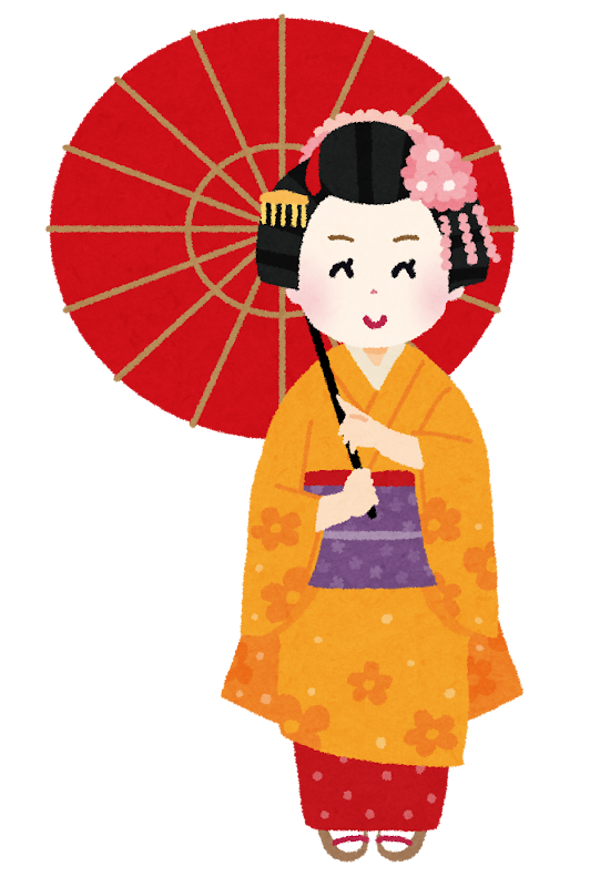 無料イラスト かわいいフリー素材集 舞妓さんのイラスト