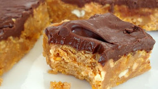NO-BAKE CHOCOLATE, PEANUT BUTTER, CORN FLAKE BARS NO-BAKE CHOCOLATE, PEANUT BUTTER, CORN FLAKE BARS