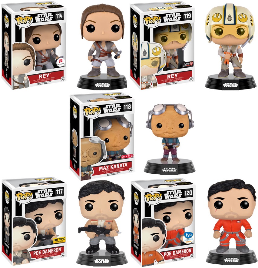 The Blot Says: New Star Wars: The Force Awakens Retailer Exclusive Pop! Vinyl Figure Variants