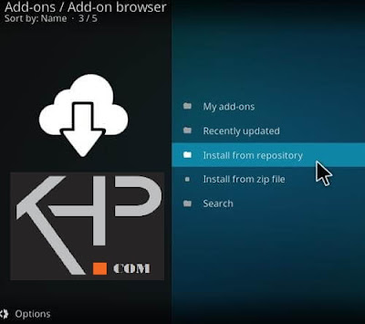 Repository of Addons section Repository of Addons section