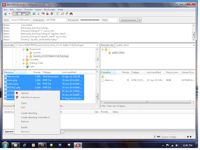 Memulai mengupload file website Memulai mengupload file website