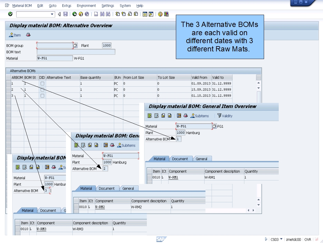 青蛙SAP分享 Froggy's SAP sharing PP BOM Selection using AltBOM Explosion