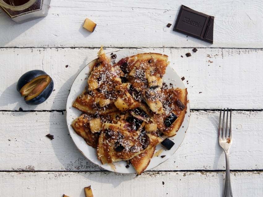 omlet bezglutenowy na słodko