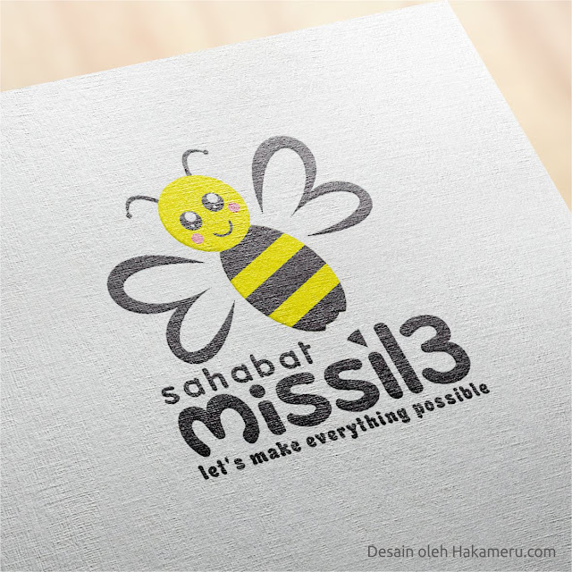 Desain logo sahabat missil 3 organisasi peduli anak - Jasa desain grafis online Hakameru