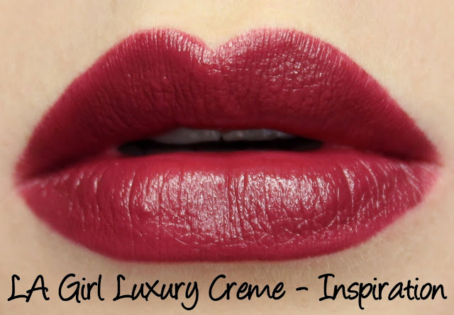 LA Girl Luxury Creme - Inspiration swatches & review