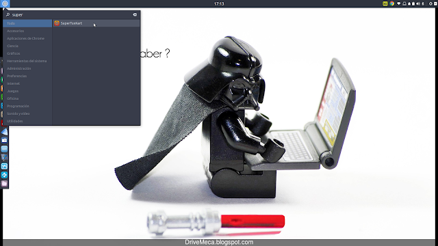Ejecutamos SuperTuxKart desde el menu de Ubuntu Ejecutamos SuperTuxKart desde el menu de Ubuntu
